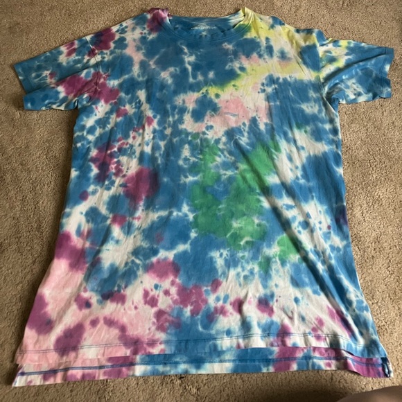 American Eagle Outfitters Blue Tie-Dye Oversized Tee - Picture 1 of 2